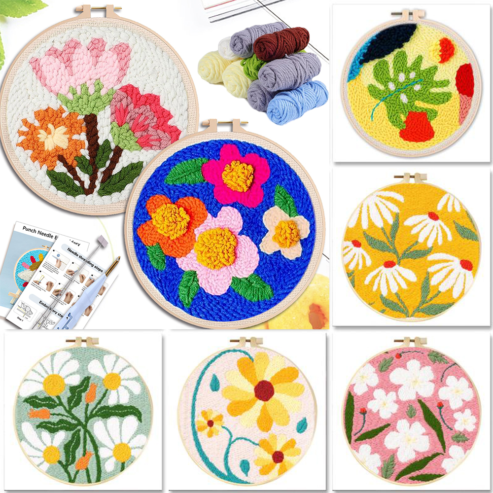 Kitchen Gadgets Crossword - SDOYUNO Diy Punch Needle Embroidery Starter