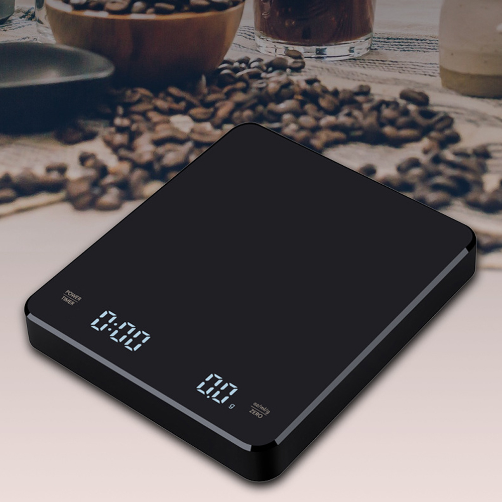 Kitchen Timer Digital - USB 3kg Digital Coffee Scale with