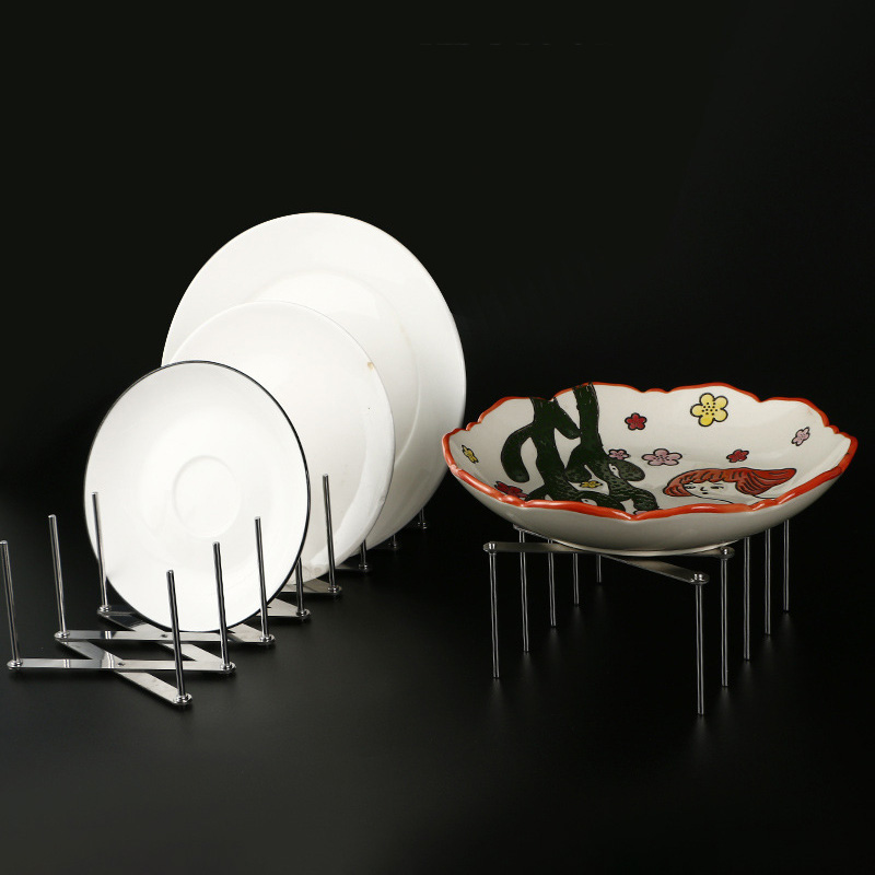 Kitchen Gadgets Holder - 1pc Stainless Steel Dish Rack Retractable