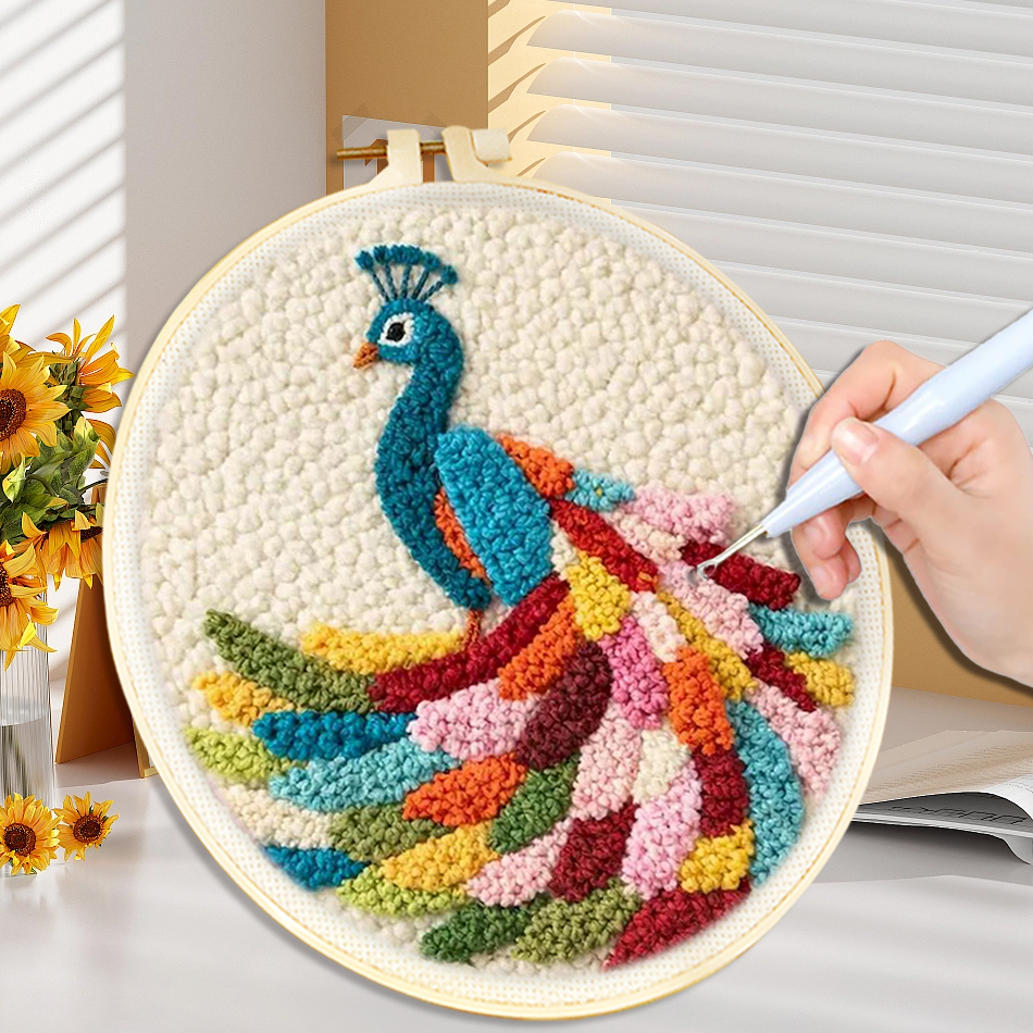Kitchen Gadgets Crossword - Punch Needle Embroidery Starter Kits With