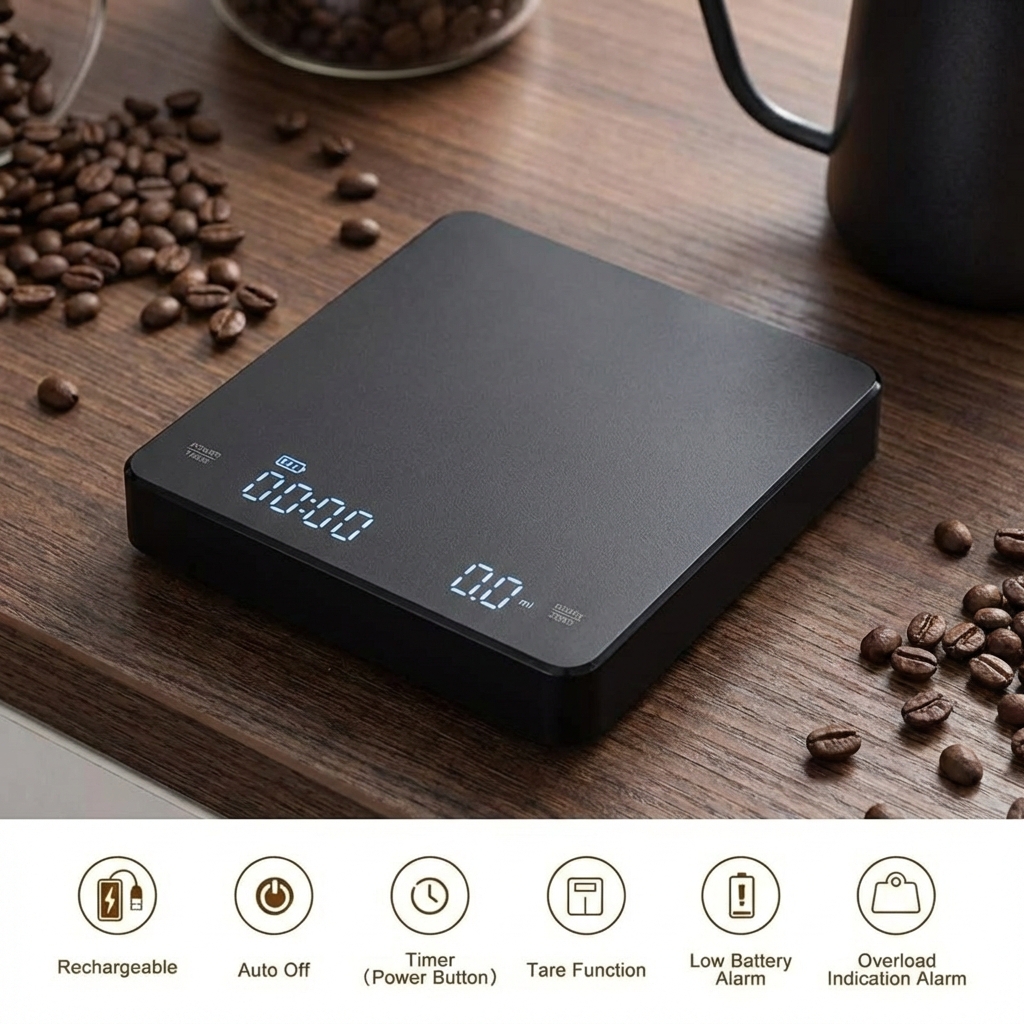 Kitchen Timer Digital - 1PC LED Screen Digital Kitchen Scale