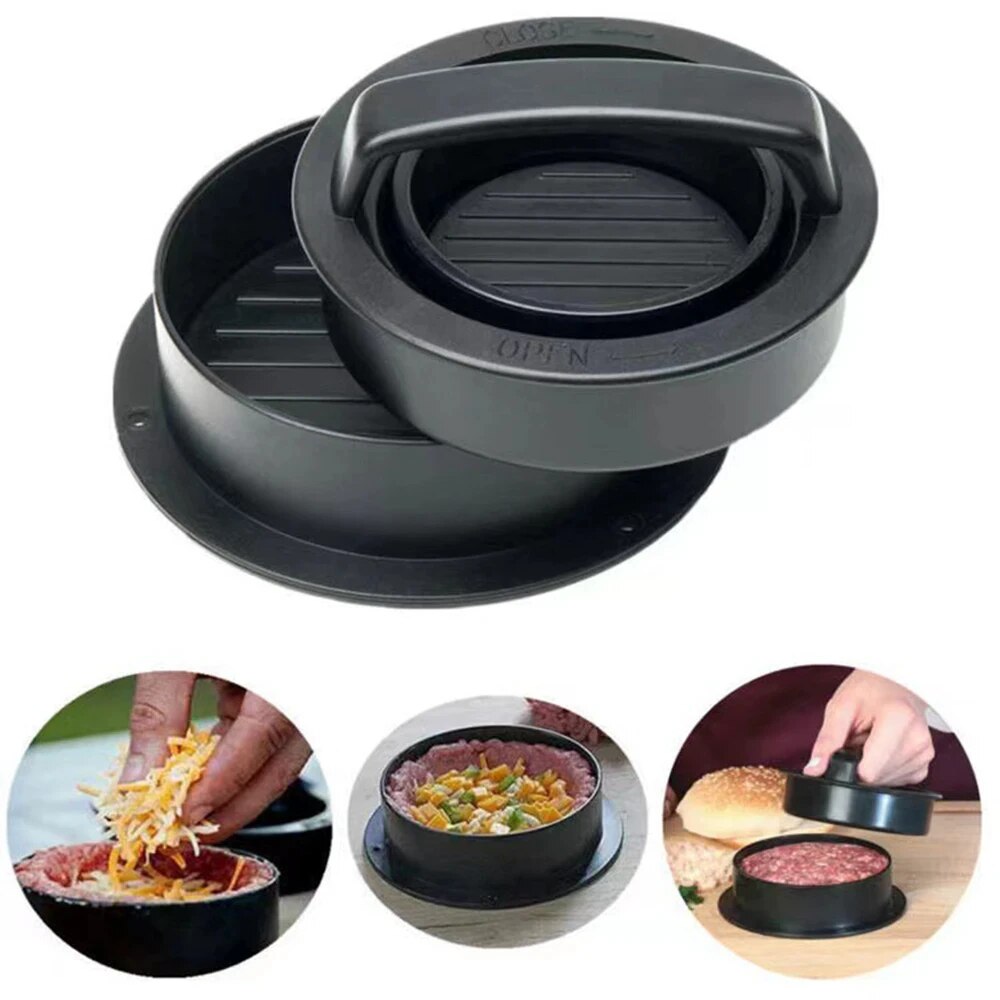 Round Hamburger Burger Press B - Kitchen Helper Gadgets avis et prix