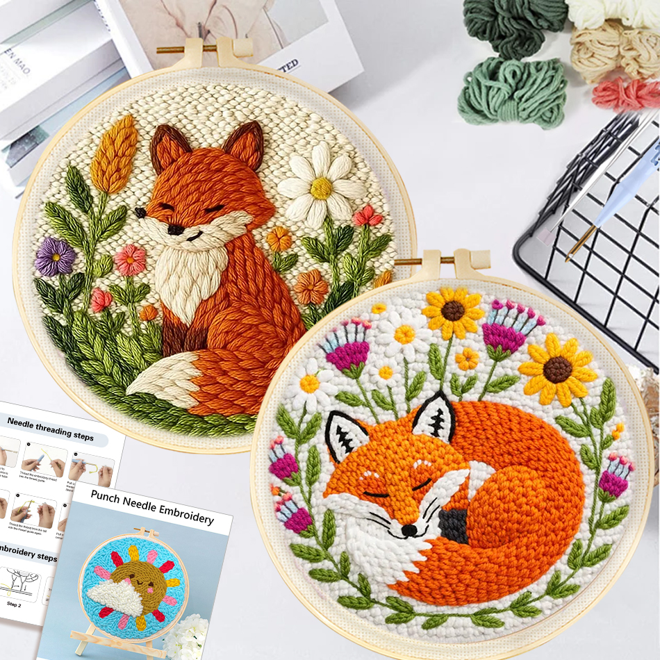 20x20cm Punch Needle Embroider - Kitchen Gadgets Crossword avis et prix