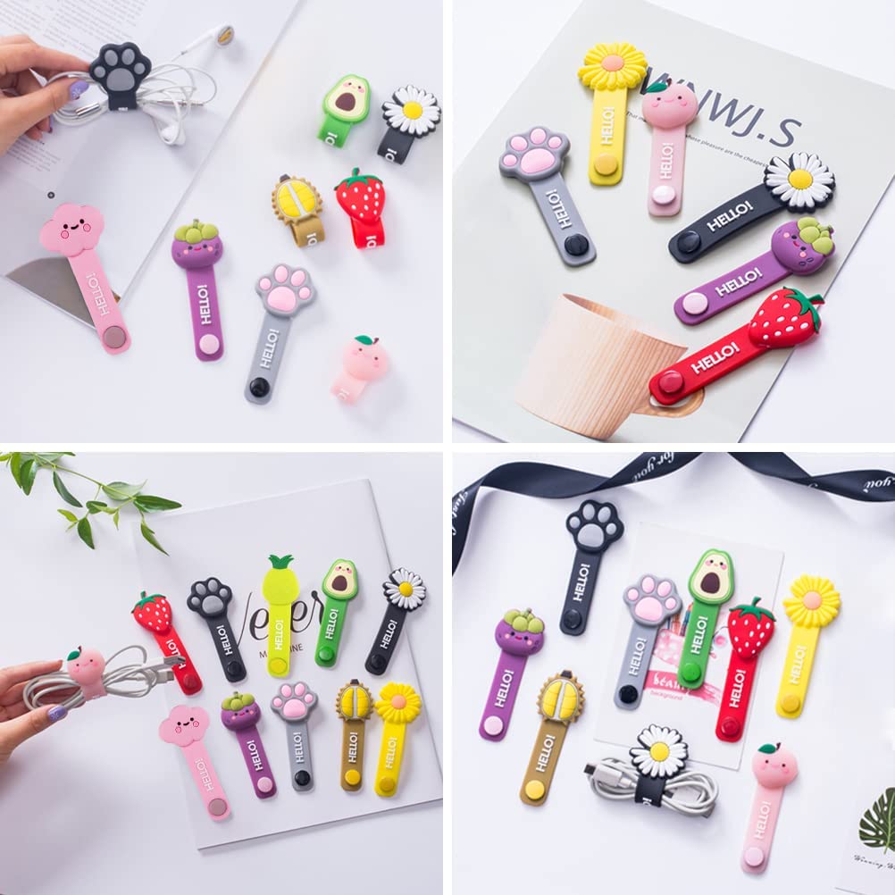 6Pcs  Cable Clips Cable Earbud - Kitchen Gadgets Holder avis et prix