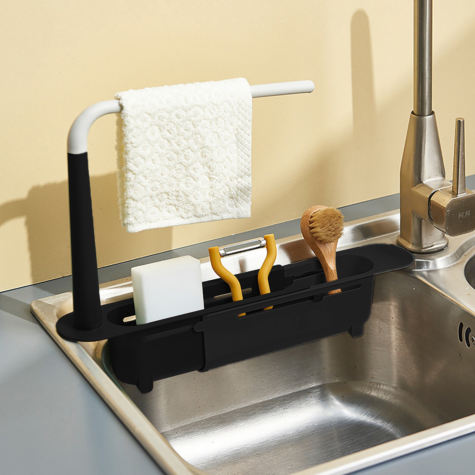elescopic Sink Shelf Drainer R - Kitchen Gadgets Holder avis et prix