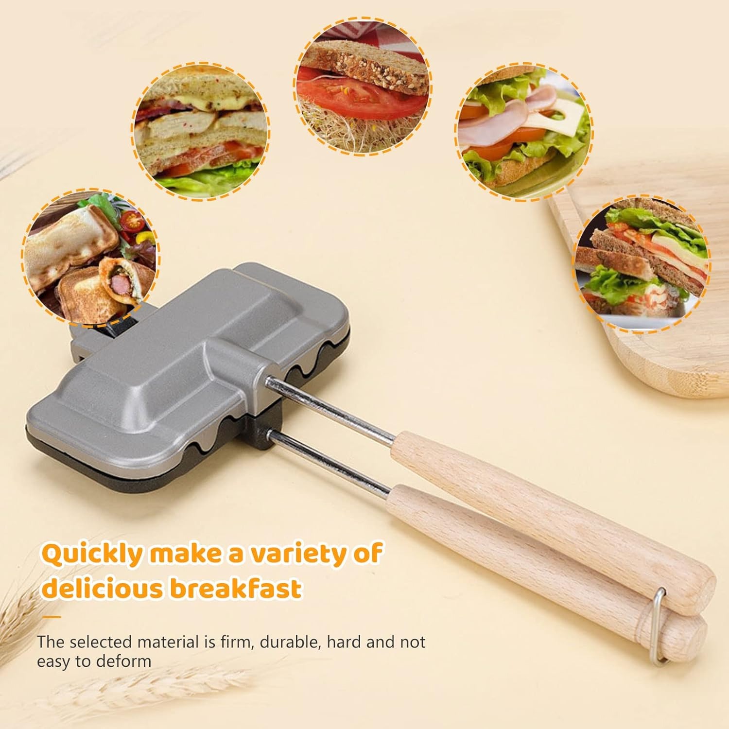Hot Sandwich Maker, Double-Sid - Breakfast Sandwich Maker avis et prix