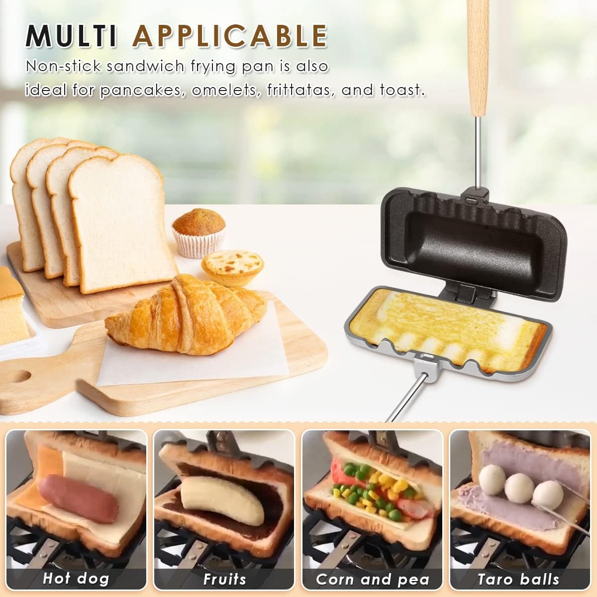 Hot Sandwich Maker, Double-Sid - Breakfast Sandwich Maker avis et prix