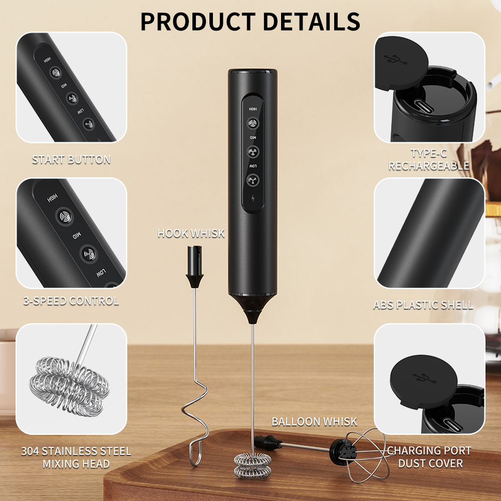 3 in 1 Electric Handheld Milk  - Kitchen Gadgets Electric avis et prix