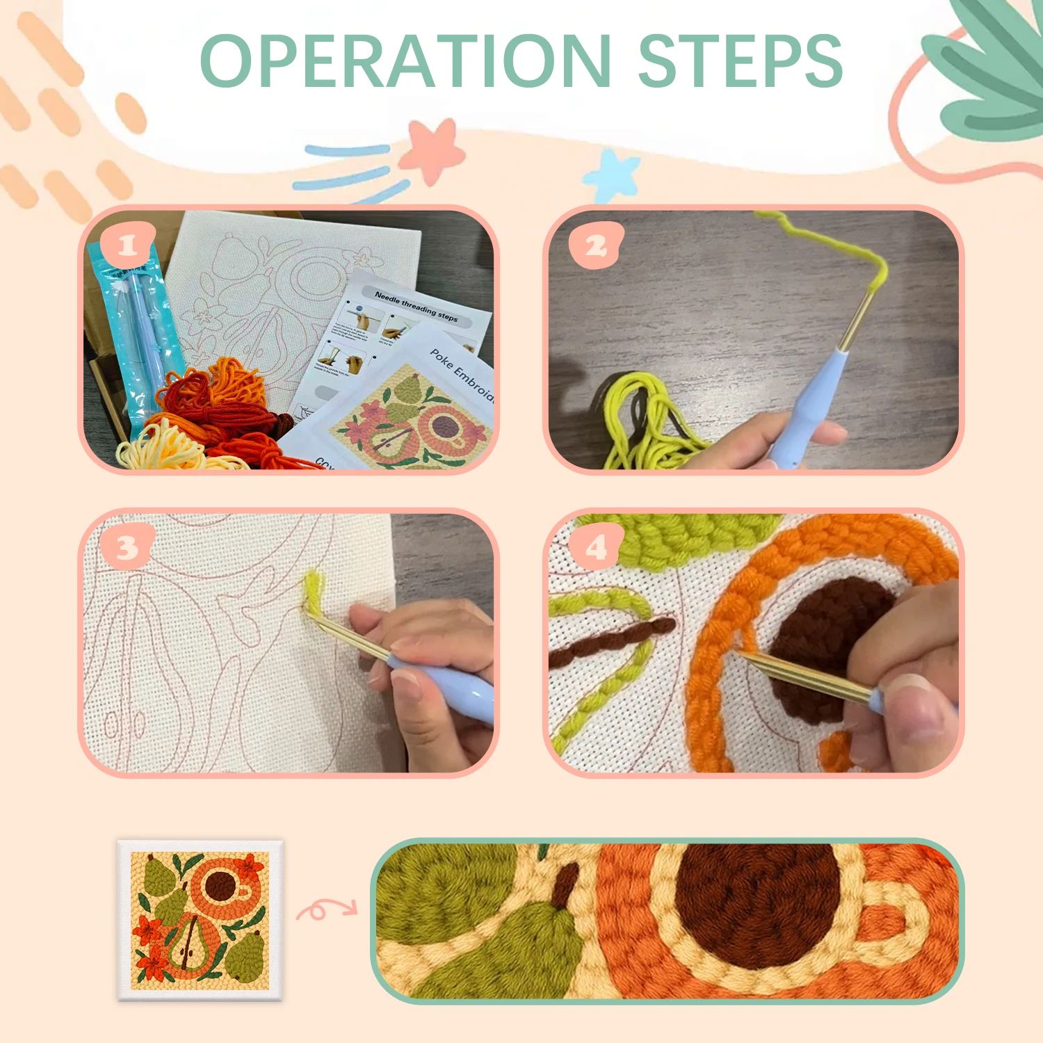 GATYZTORY Punch Needle Embroid - Kitchen Gadgets Crossword avis et prix