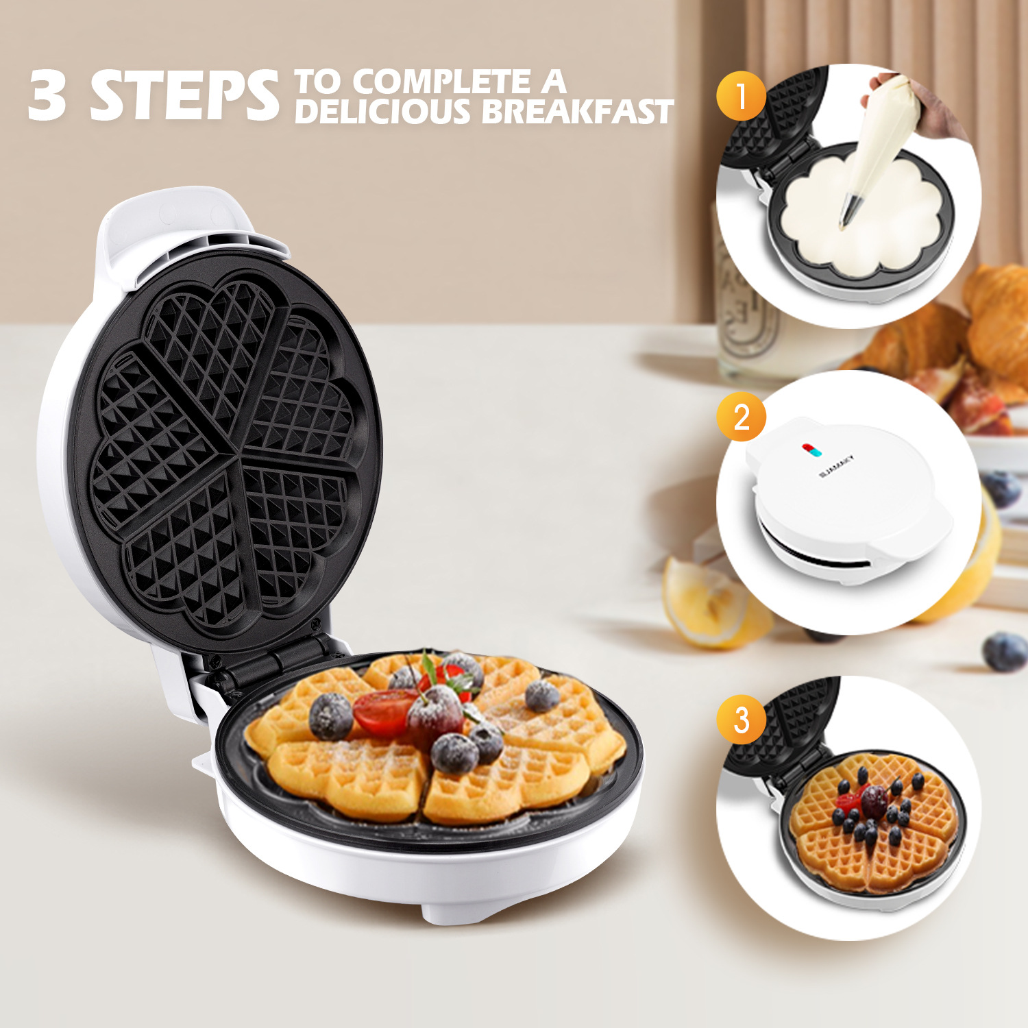 Breakfast Waffle Molds Egg Cak - Breakfast Sandwich Maker avis et prix