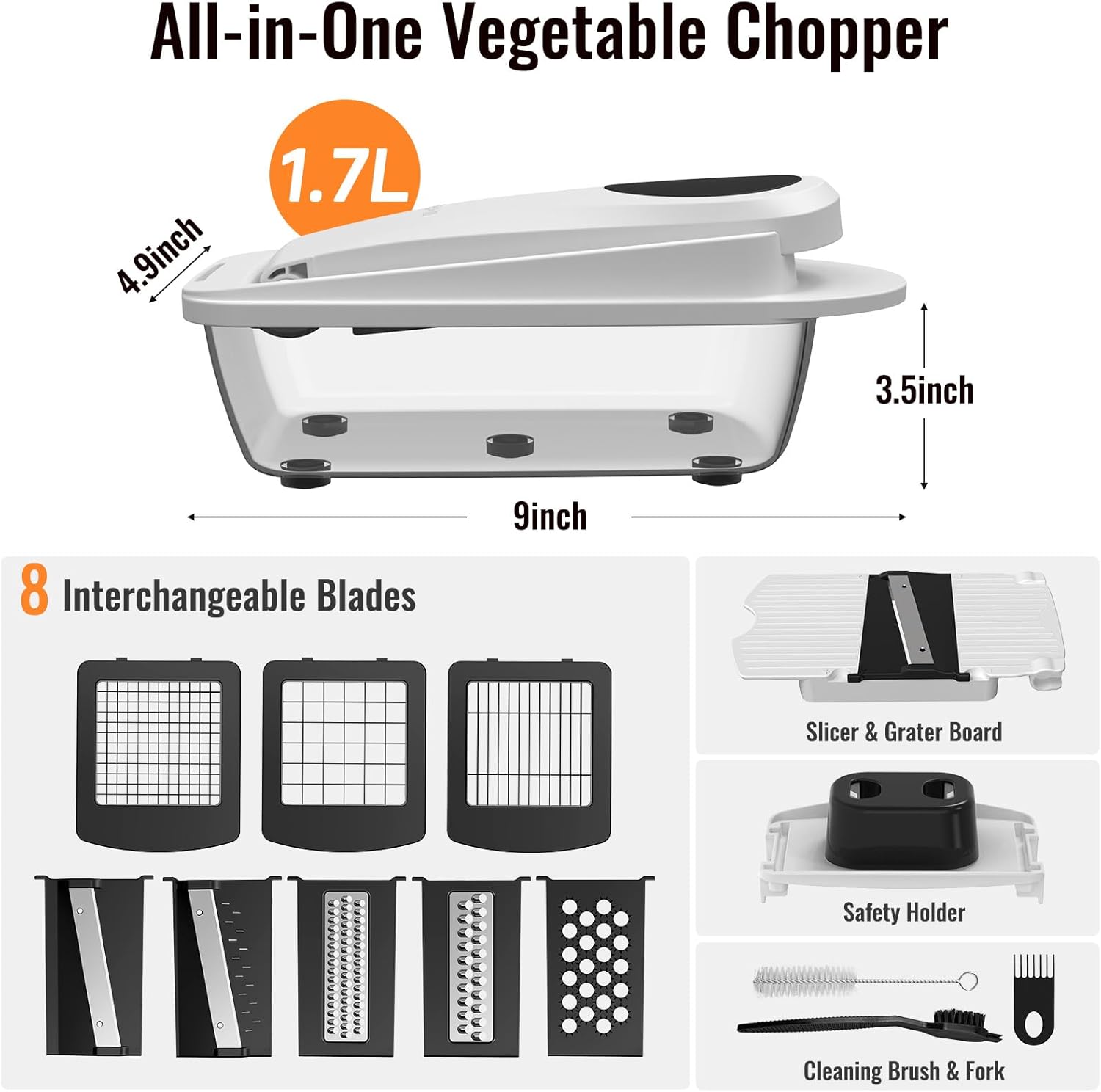 8 Blade All-in-1 Vegetable Cho - Kitchen Gadgets Essential avis et prix