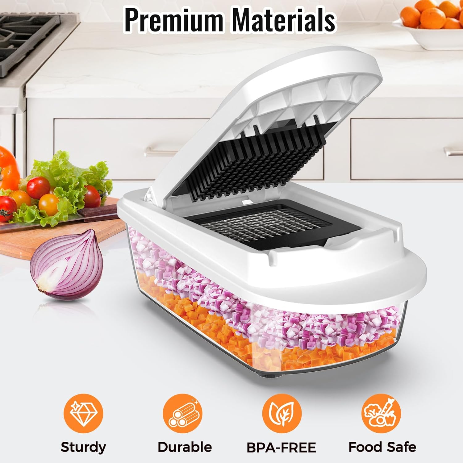 8 Blade All-in-1 Vegetable Cho - Kitchen Gadgets Essential avis et prix