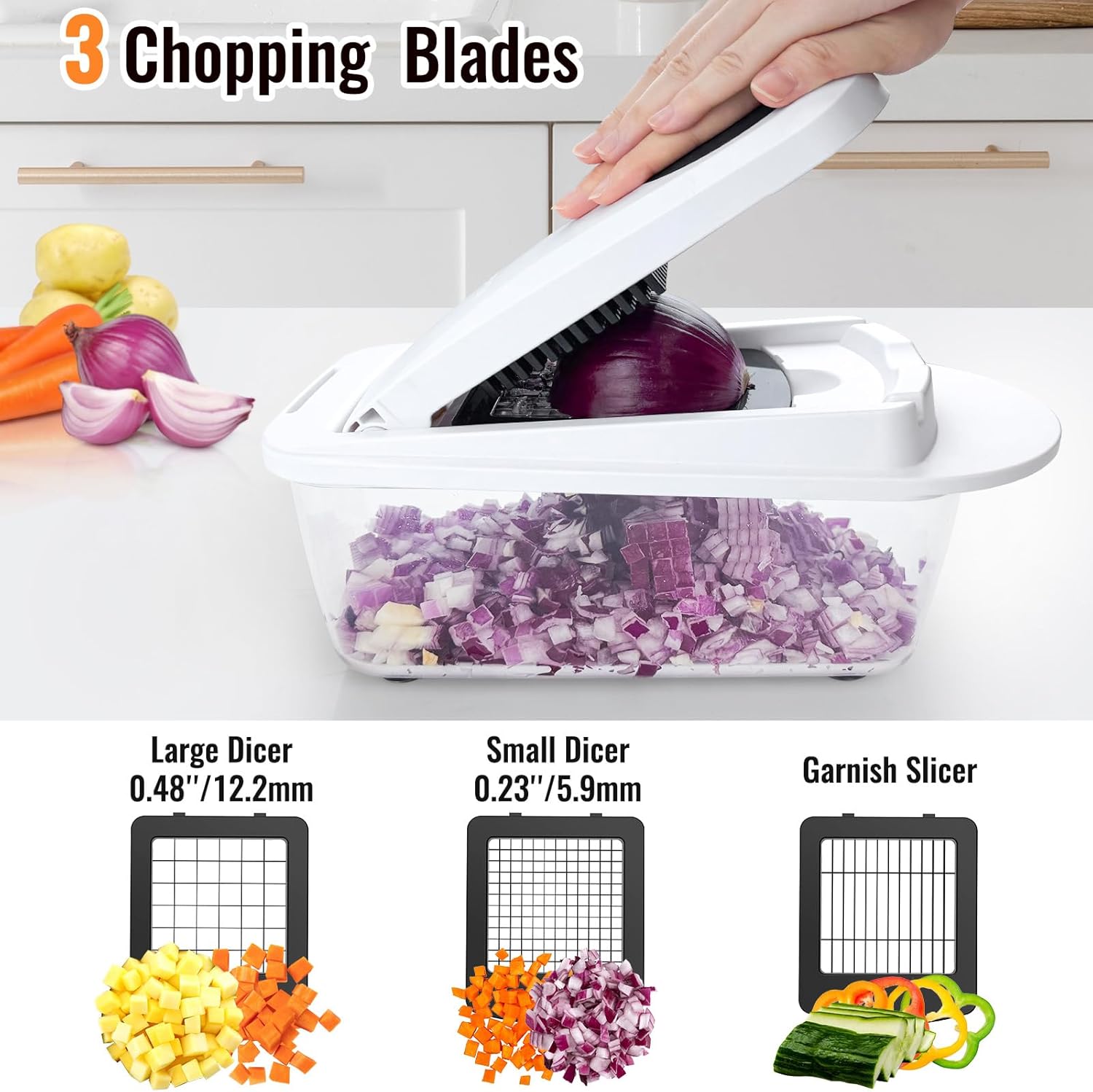 8 Blade All-in-1 Vegetable Cho - Kitchen Gadgets Essential avis et prix