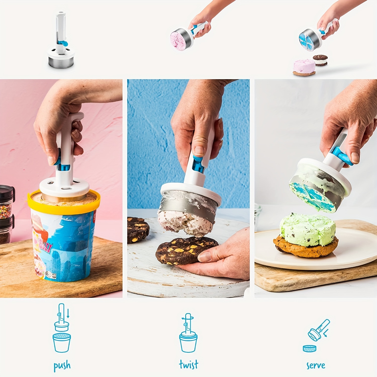 Ergonomic Ice Cream Scoop - Ea - Kitchen Gadgets Essential avis et prix