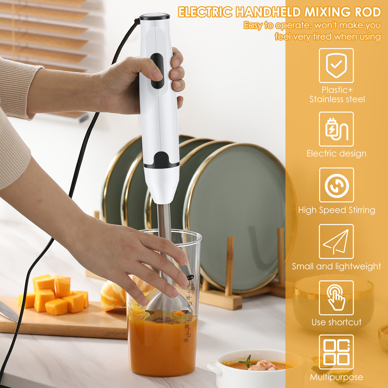 Immersion Blender Stainless St - Kitchen Gadgets Electric avis et prix