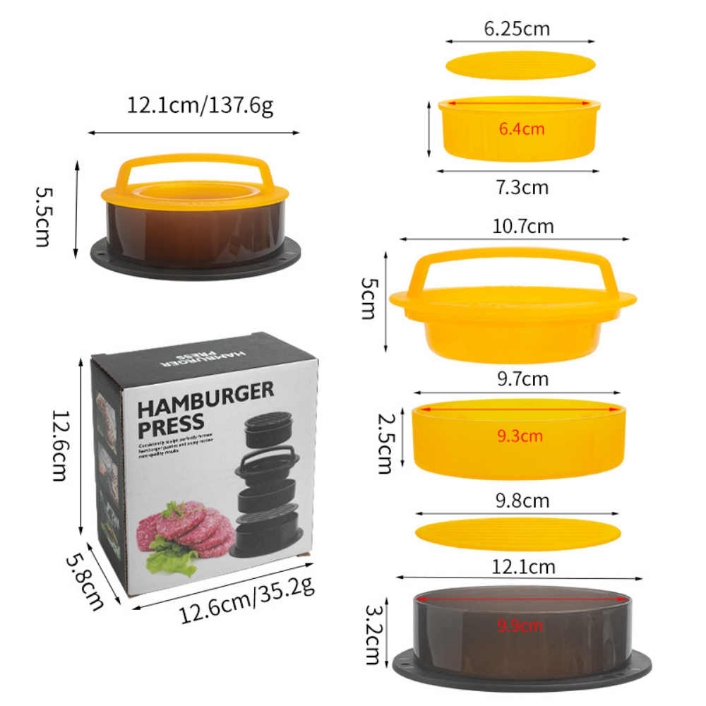 Round Hamburger Burger Press B - Kitchen Helper Gadgets avis et prix