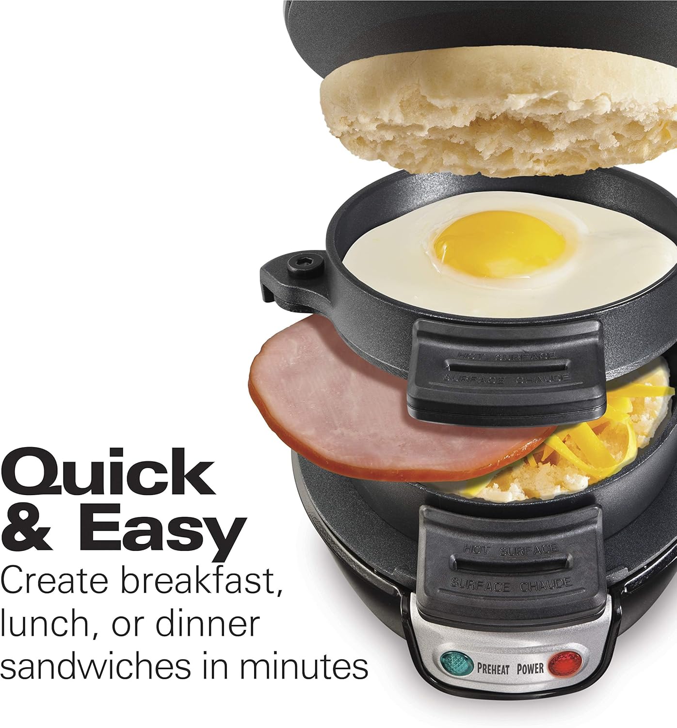 Breakfast Sandwich Maker with  - Breakfast Sandwich Maker avis et prix