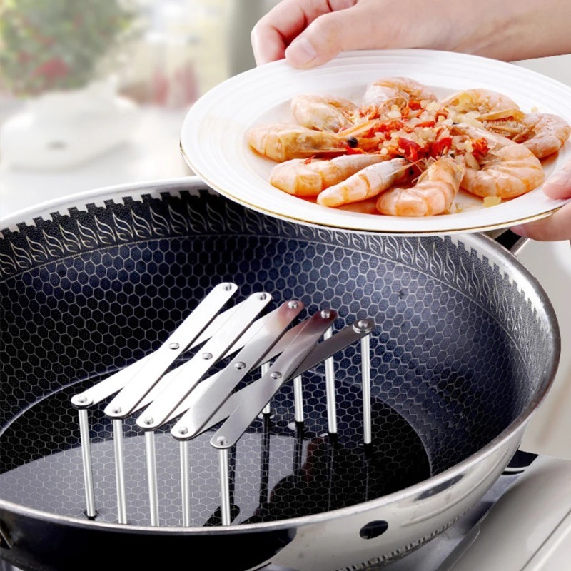 Foldable Stainless Steel Pot L - Kitchen Gadgets Holder avis et prix