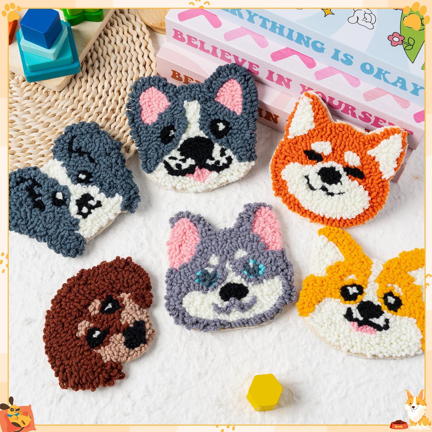 6pcs Cat Punch Needle Embroide - Kitchen Gadgets Crossword avis et prix
