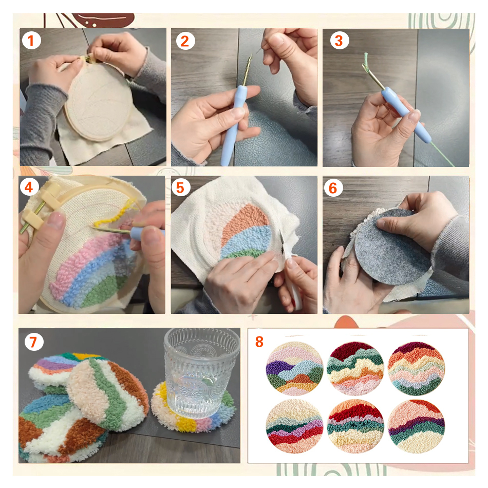 6pcs Cat Punch Needle Embroide - Kitchen Gadgets Crossword avis et prix