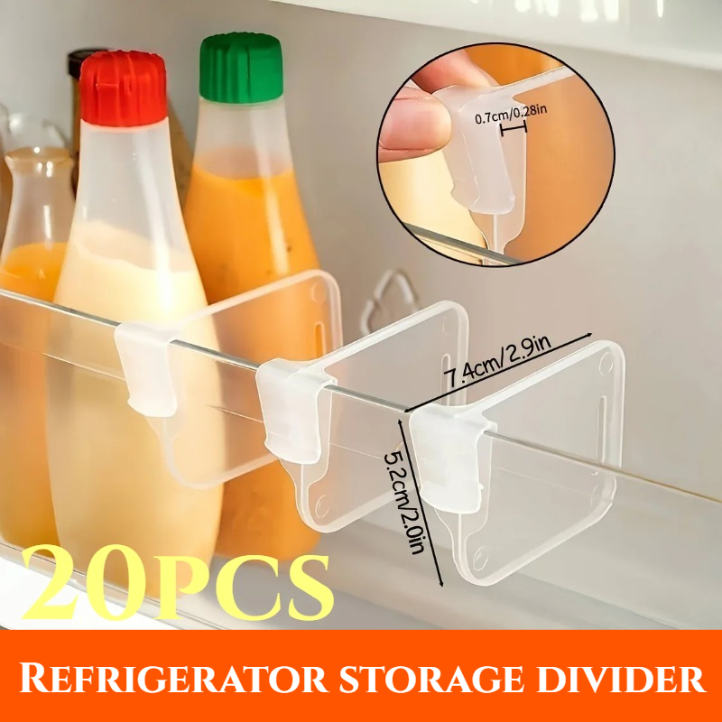 5-20PCS Sturdy Clear Refrigera - Kitchen Gadgets Organizer avis et prix