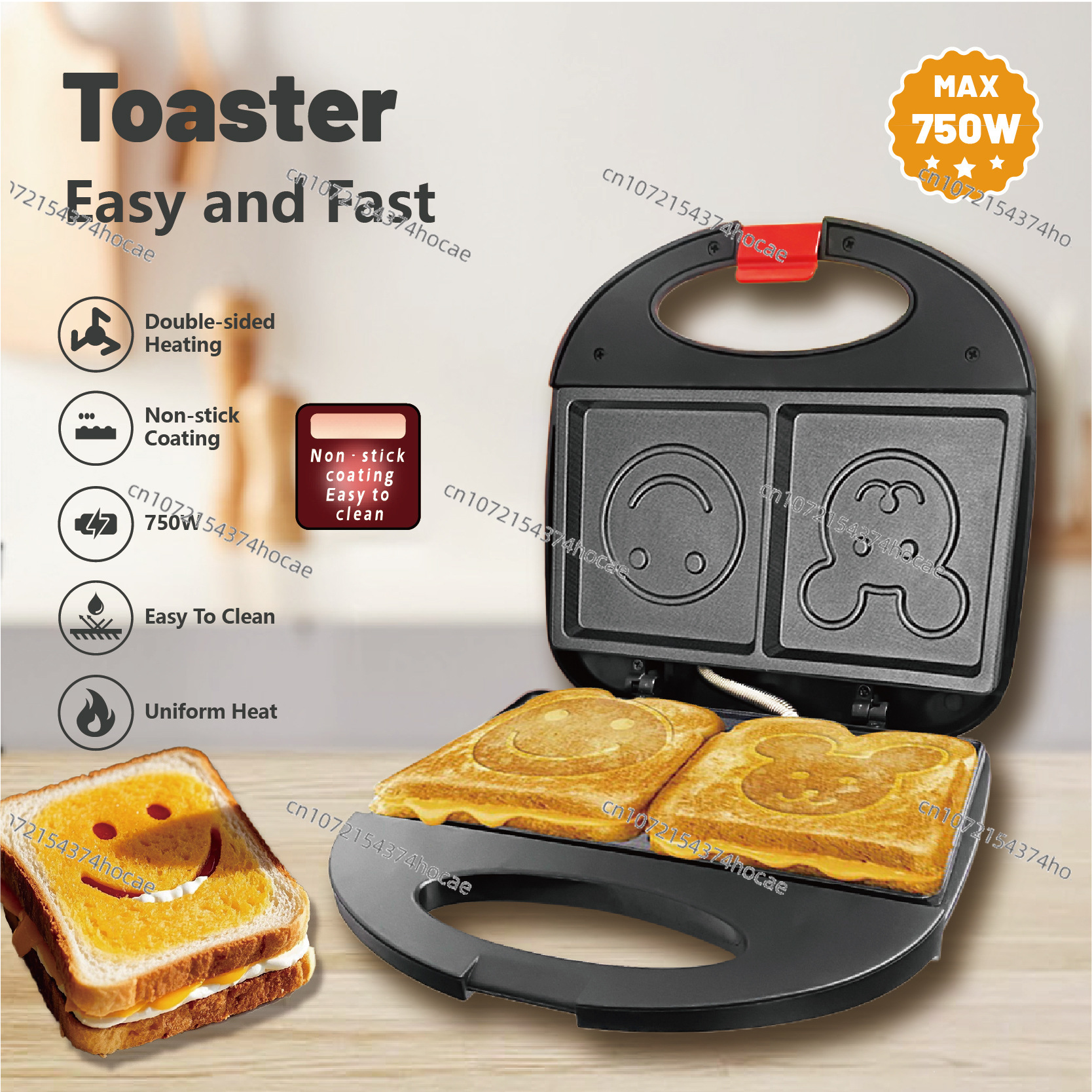 110V Sandwich Breakfast  Barbe - Breakfast Sandwich Maker avis et prix