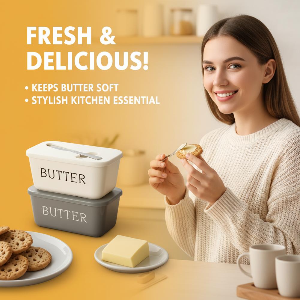 PP Butter Dish with Lid & Spre - Kitchen Gadgets Organizer avis et prix