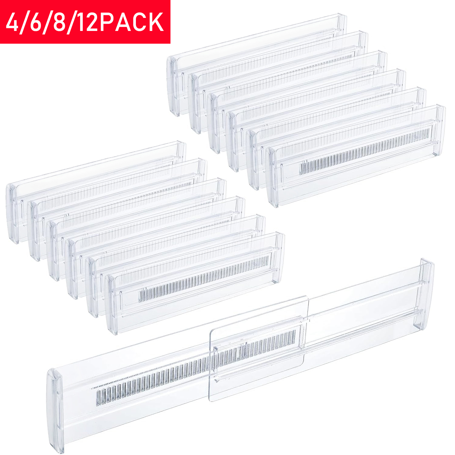4/6/8/12 Pack Expandable Drawe - Kitchen Gadgets Organizer avis et prix