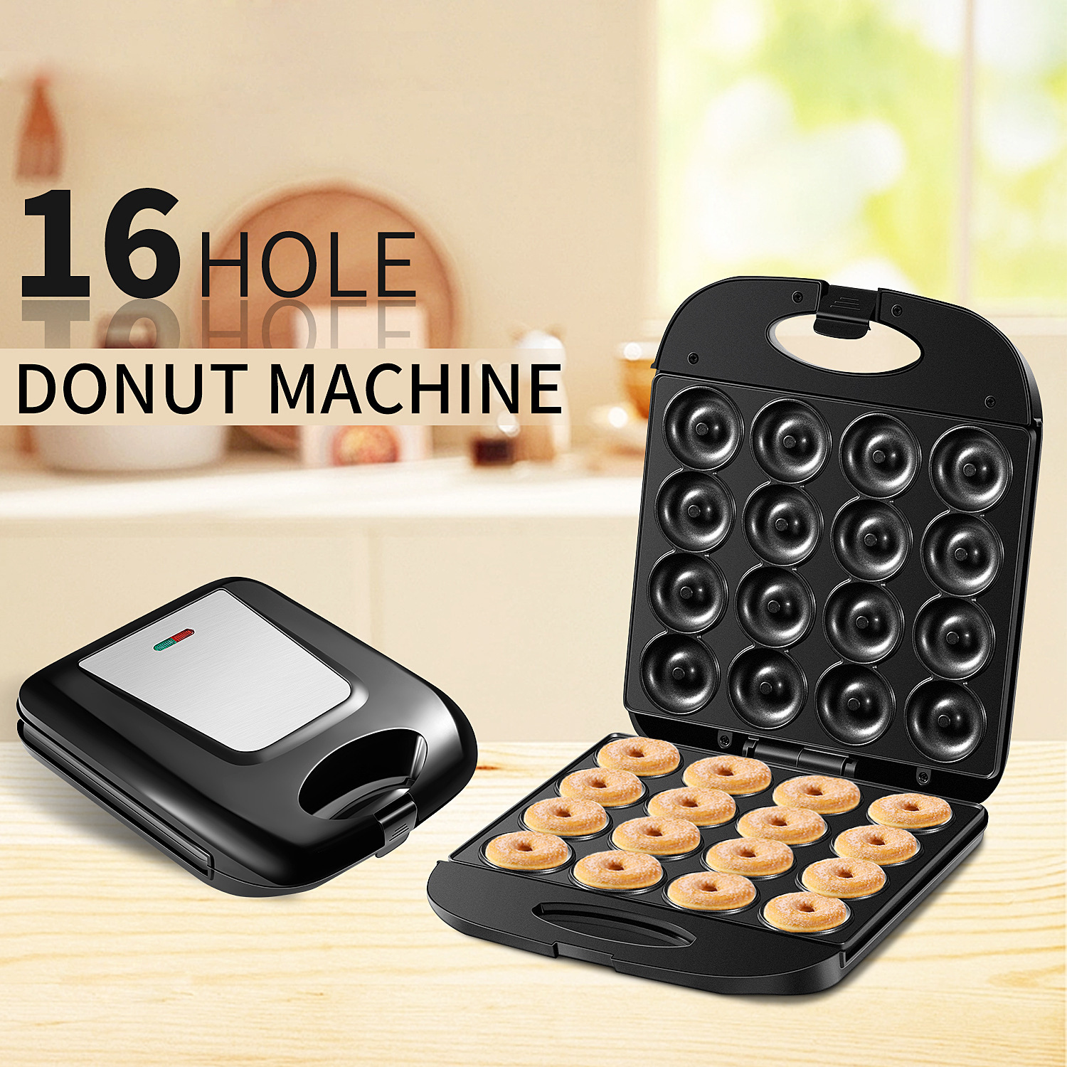 Large 16-Hole Donut Maker Hous - Breakfast Sandwich Maker avis et prix