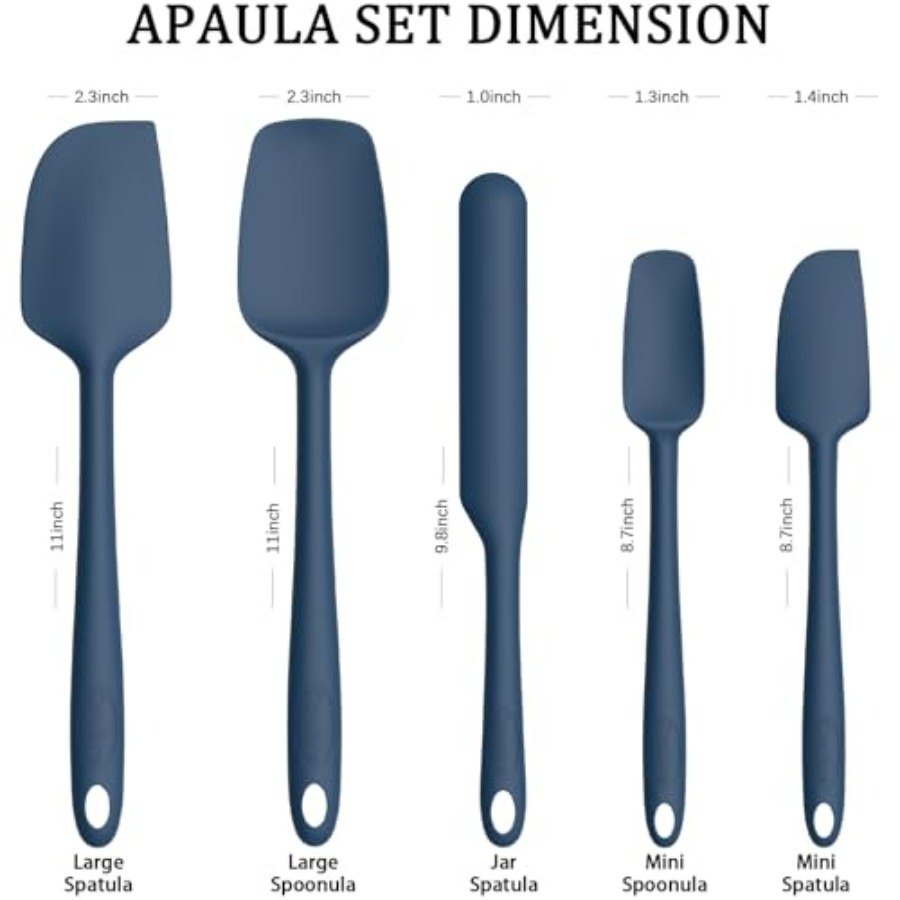 Silicone Spatula Set of 5, Hig - Silicone Spatula Set avis et prix