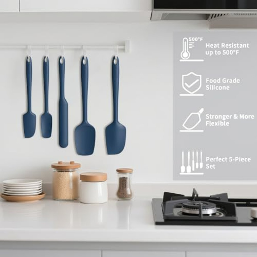 Silicone Spatula Set of 5, Hig - Silicone Spatula Set avis et prix